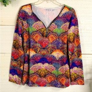 Woman’s Colorful Long Sleeve Jersey by Miss Look. Size M & L. *NEW*